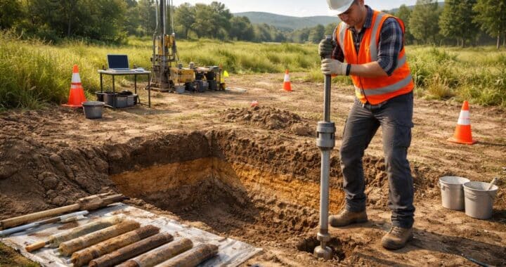 découvrez comment se déroule l'analyse technique de votre terrain avec notre étude de sol détaillée, essentielle pour assurer la stabilité et la sécurité de vos projets de construction.