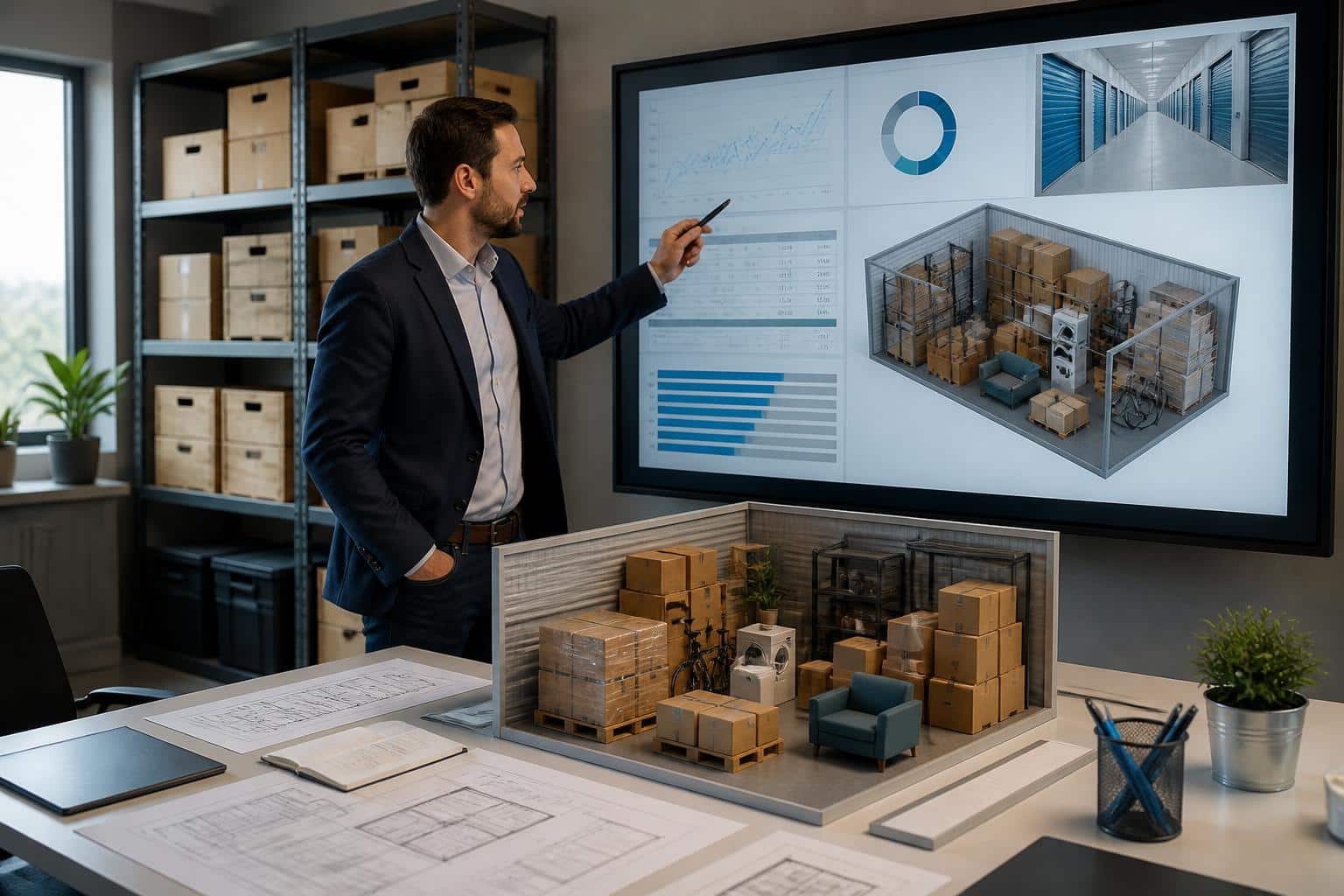 découvrez comment les professionnels calculent le prix d'un garde-meuble de 50m3, en tenant compte des facteurs clés comme la durée de location, l'emplacement et les services inclus.