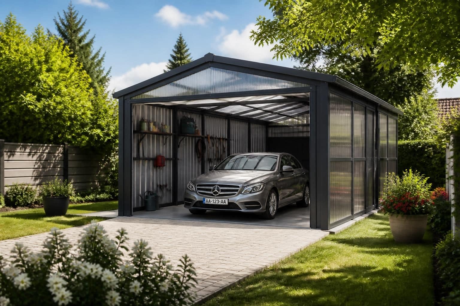 explorez les nombreux avantages d'un garage démontable, facile à installer sans besoin de permis de construire, pour un abri pratique et flexible.