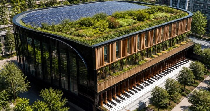 découvrez le bâtiment le piano, un exemple brillant d'innovation durable alliant design moderne et respect de l'environnement.