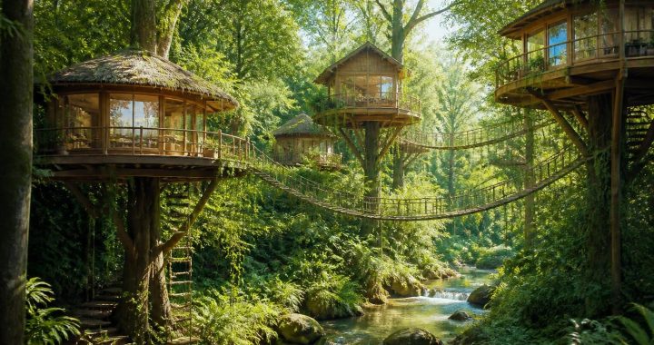 explorez notre sélection des meilleures maisons dans les arbres pour des vacances insolites et inoubliables.