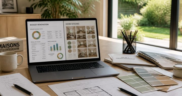 découvrez comment un pc portable peut faciliter la préparation de votre budget travaux et la création de moodboards pour un home staging réussi.